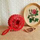 iron candle holder vintage red cellar rat
