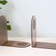 Pair of smoked plexiglass bookends, 1970s