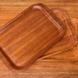 Teak trays by Langva, mid-century modern, 1960s, set of 3.