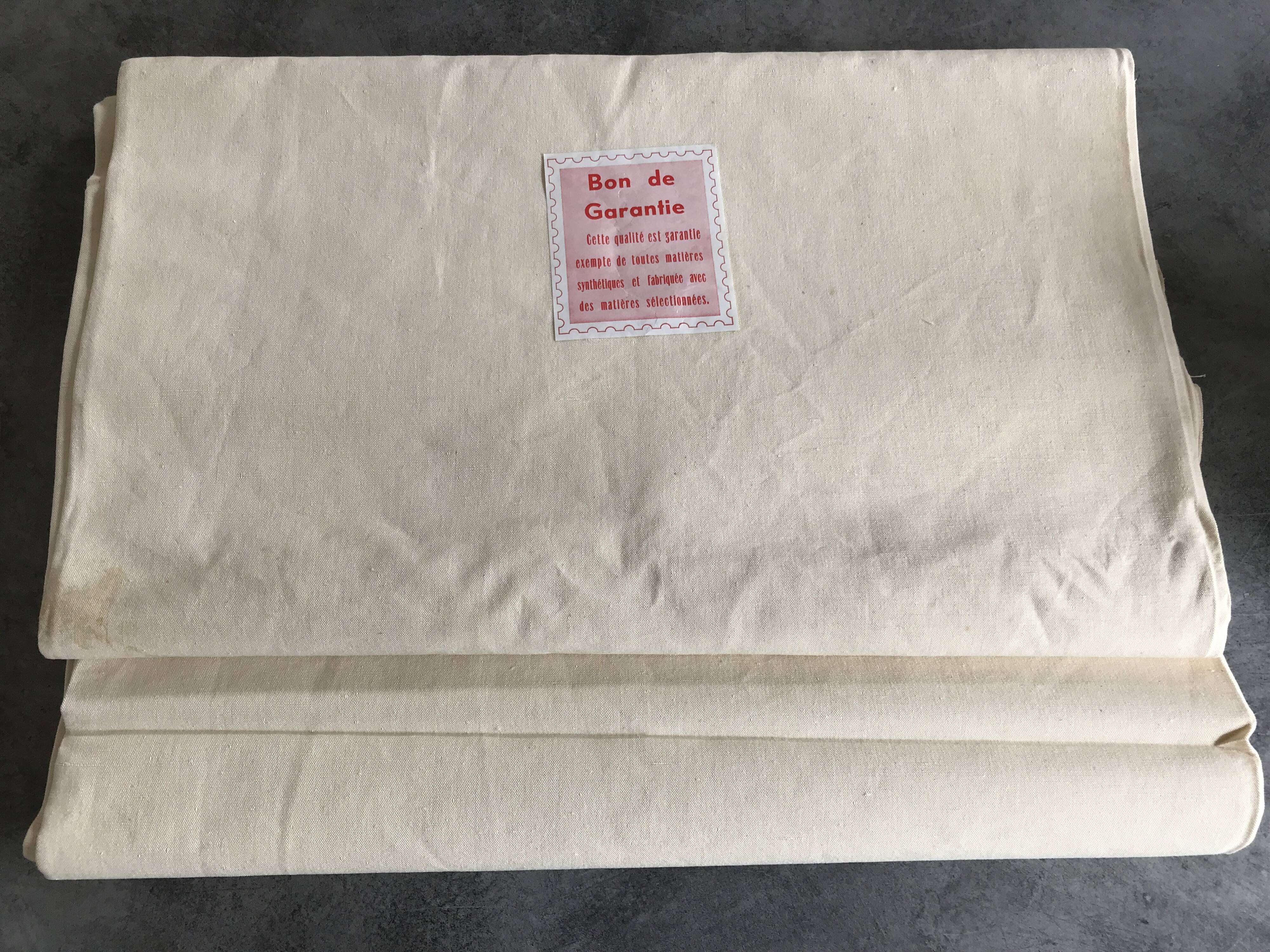 Antique Ecru Métis Canvas Sheet 220 x 310 cm, 50s/60s