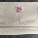 Drap ancien en métis écru, années 50-60