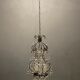 Vintage italian light pendant with murano glass drops