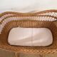 Rattan cradle on wheels