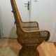 Vintage rattan armchair – High back – 1970s