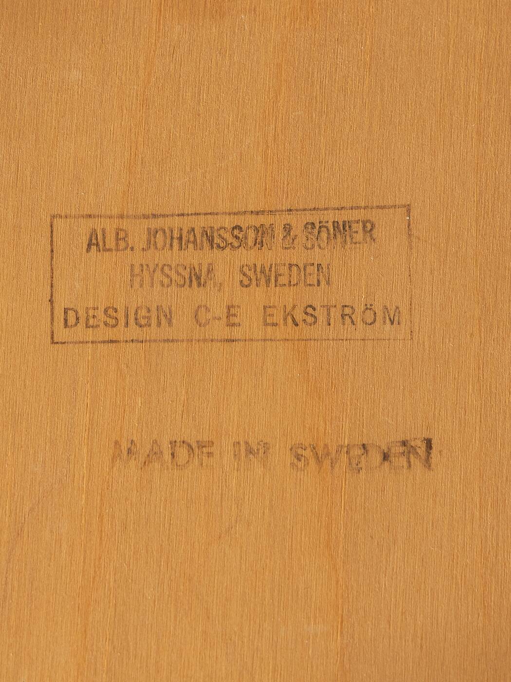 Dining chairs, set of 4, , 1960s, Carl Ekström for Alb. Johansson & Söner