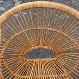 Rattan Lounge Attributed to Janine Abraham Model Soleil