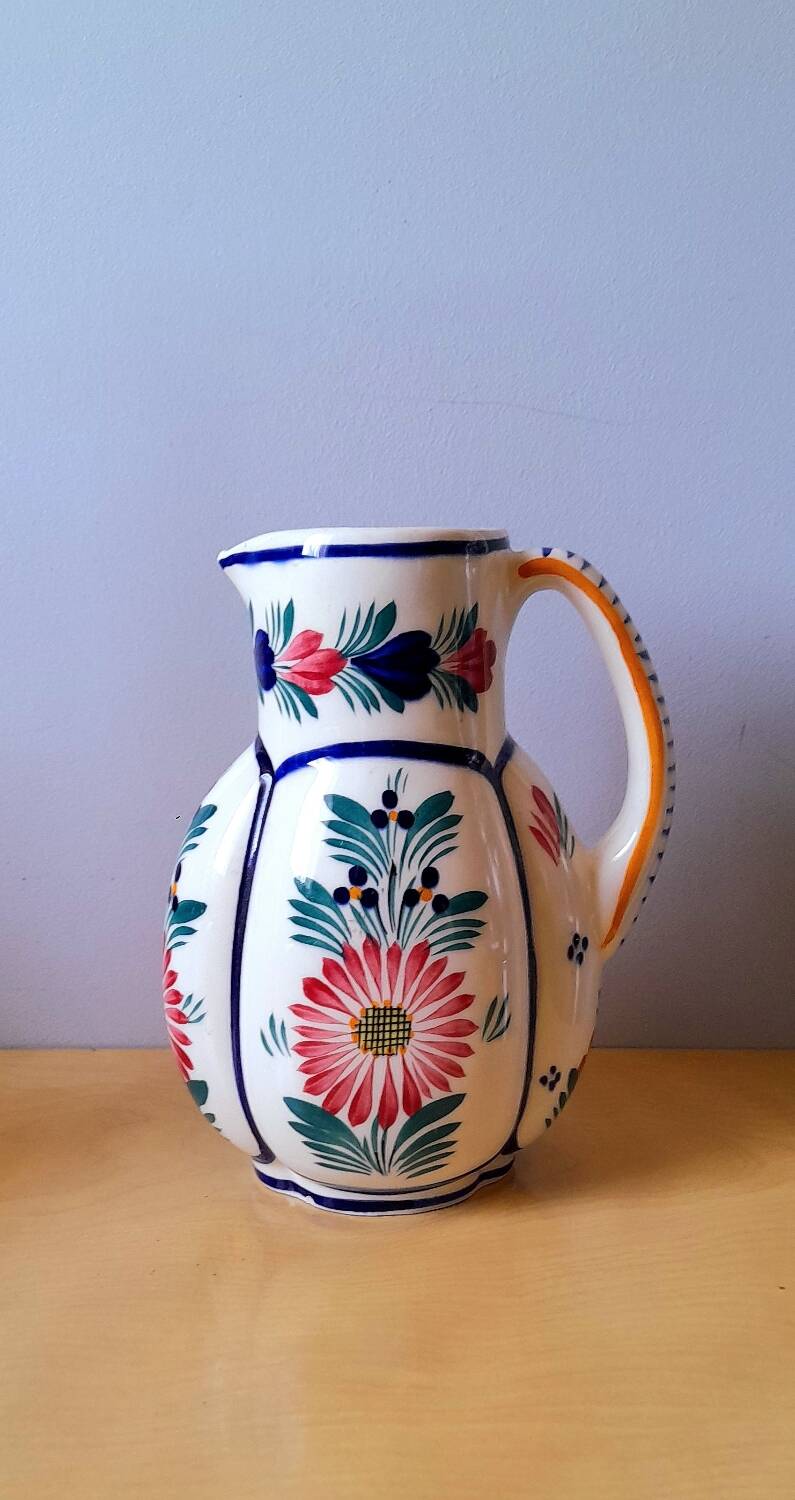 Henriot Quimper Pitcher