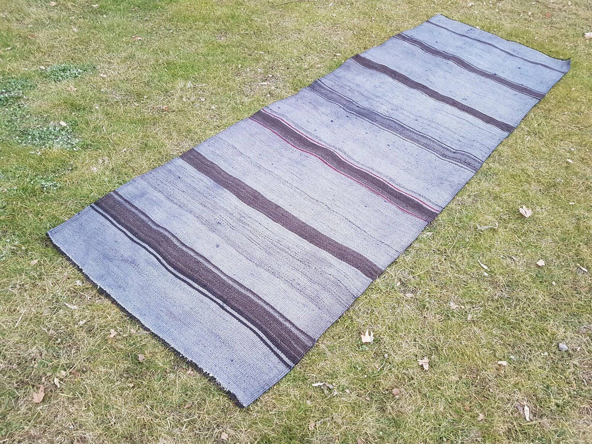 Vintage Turkish hallway rug 94x274 cm