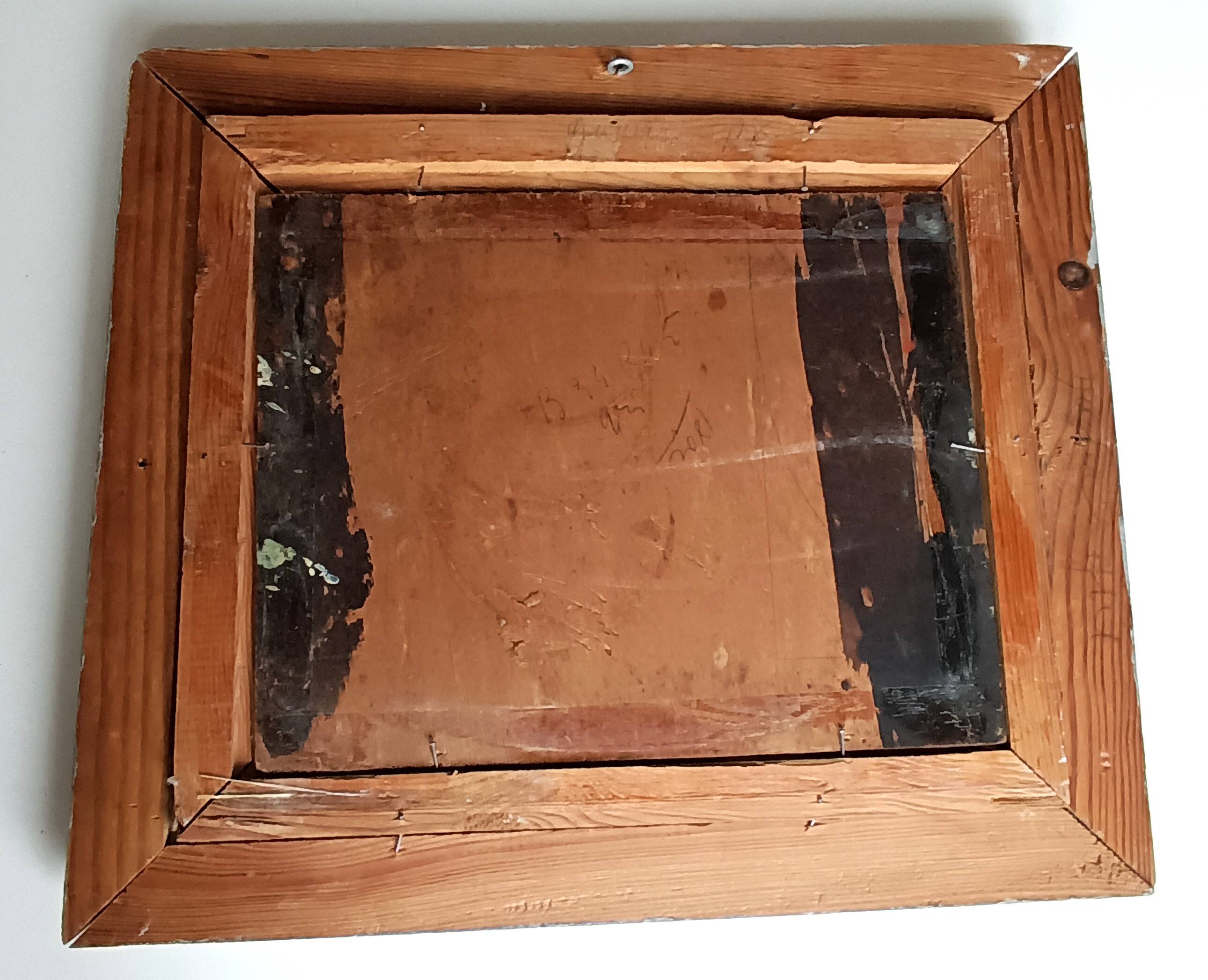 Tableau Huile sur panneau signée Heudebert Saint Jean de Luz