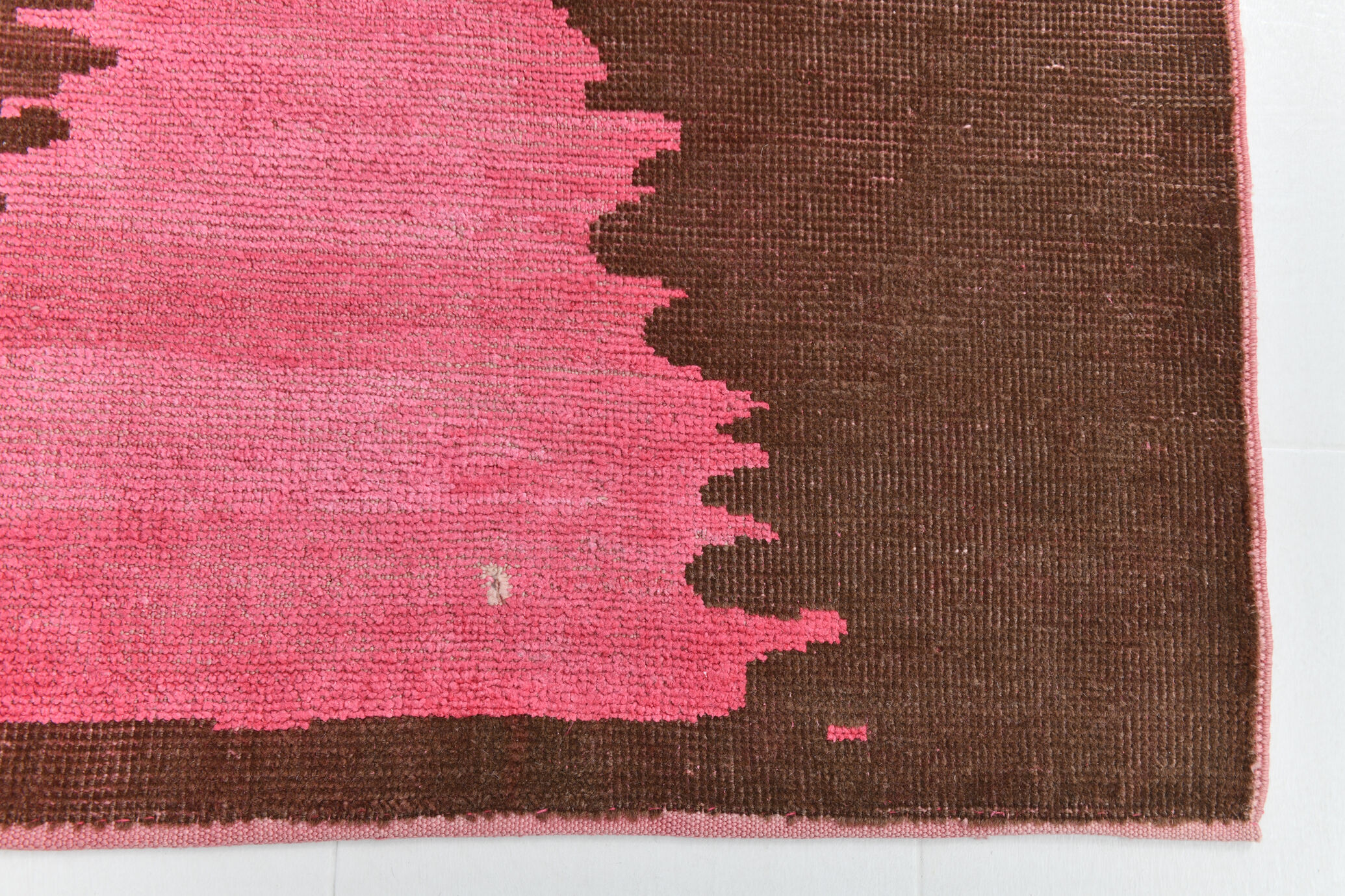 7x10 oversize pink hemp rug, 218x295cm
