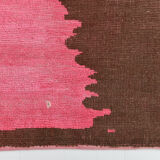 7x10 oversize pink hemp rug, 218x295cm