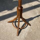 Baumann bistro style 1960s curved wood swivel parrot coat rack
