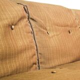 1970s Modular Beechwood Sofa by Frigerio – Original Fabric Upholstery, Set of 6