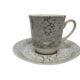 Vintage Polish cup and saucer from Wałbrzych Pottery, 1970s, set of 2