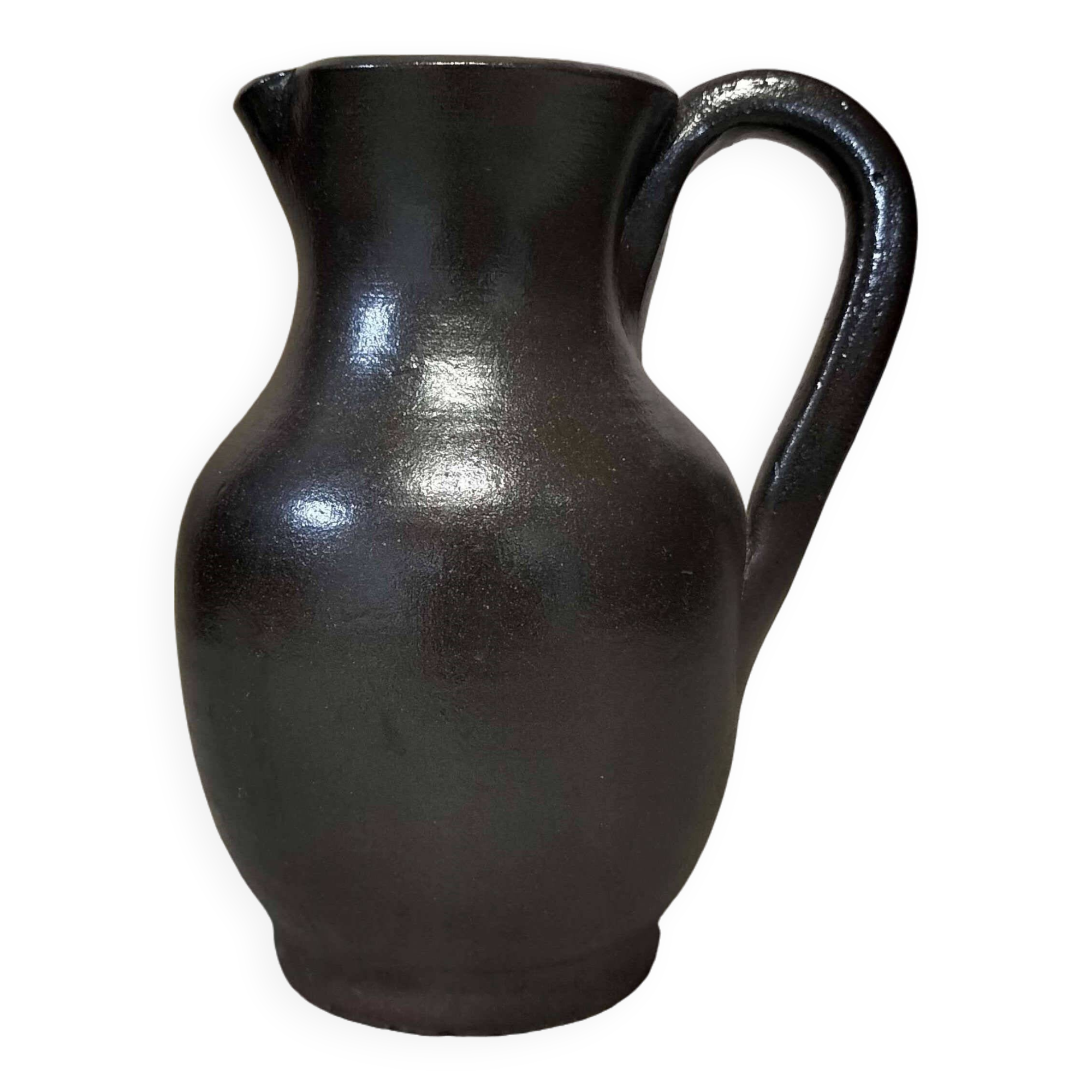 Ceramic pitcher signed Jean Dubost