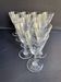 Liquor glasses (12) - art deco - cut and blown crystal