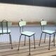 Série 4 chaises vintage formica