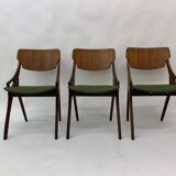 Set of 3 Danish dining chairs Arne Hovmand Olsen 1950
