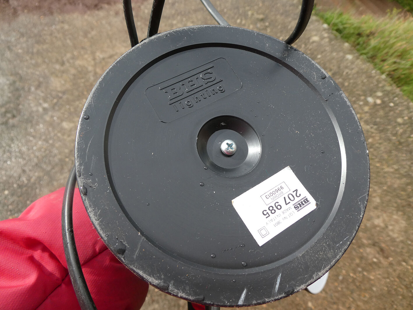 Articulated brown vintage office lamp