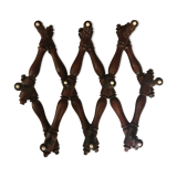 Porte manteau en bois extensible XIX
