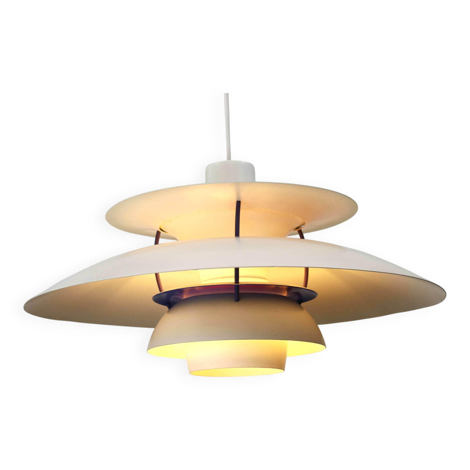 The Real Danish - PH5 Pendant Lamp - Original White Color - Louis Poulsen