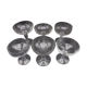 Lot 6 cups champagne mismatched