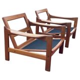Set of mid-century modernist teak chairs, Denmark, 1967