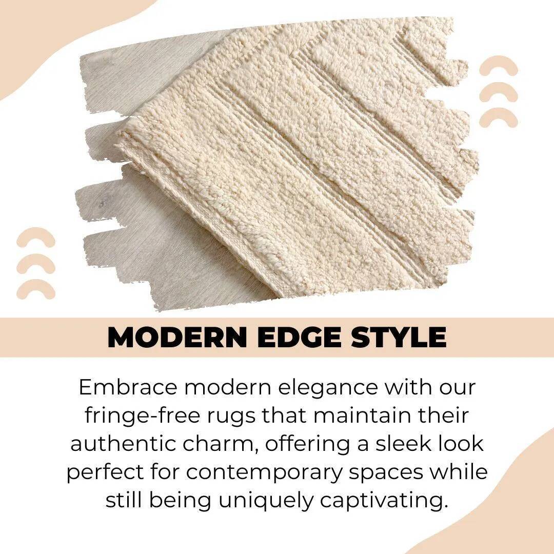 Large Moroccan wool rug 3 x 2 m