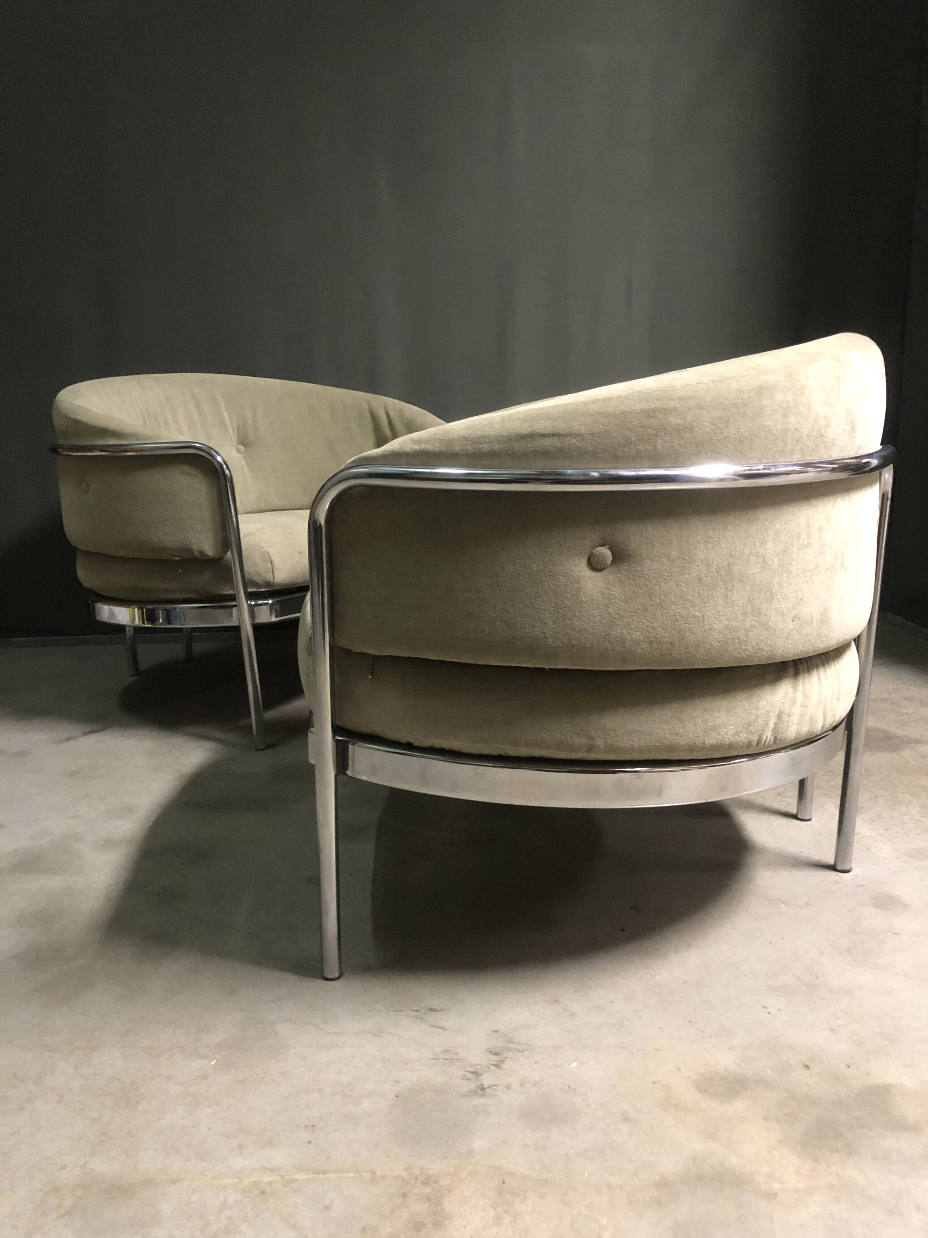 Pair of hans ell sz18 lounge chair for 't spectrum. netherlands, 1970's.