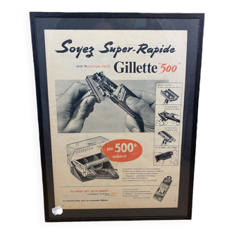 Gillette advertising frame