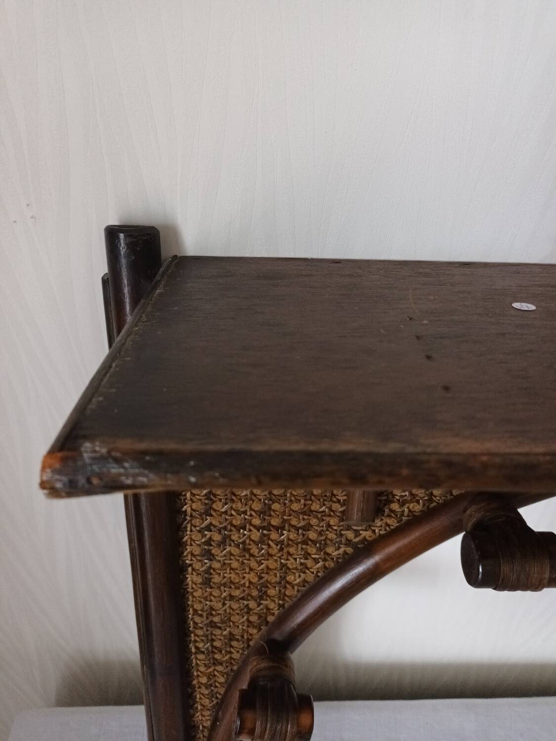Vintage bamboo wall coat rack