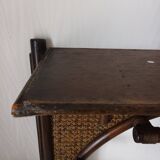Vintage bamboo wall coat rack