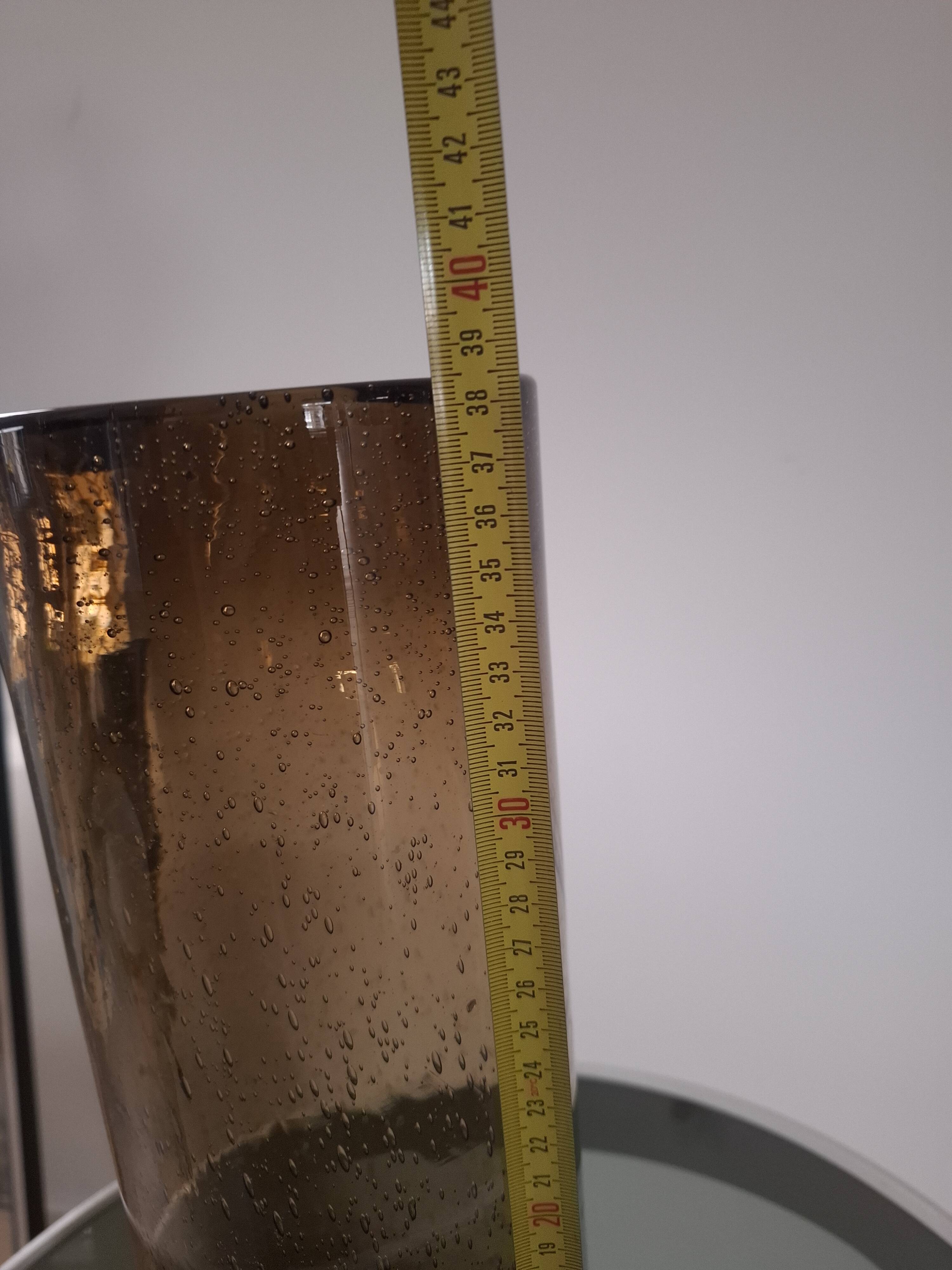 AMBER BLOWN GLASS ROLLING PIN