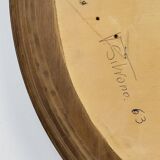 Vintage wooden art panel, Italy, 1963