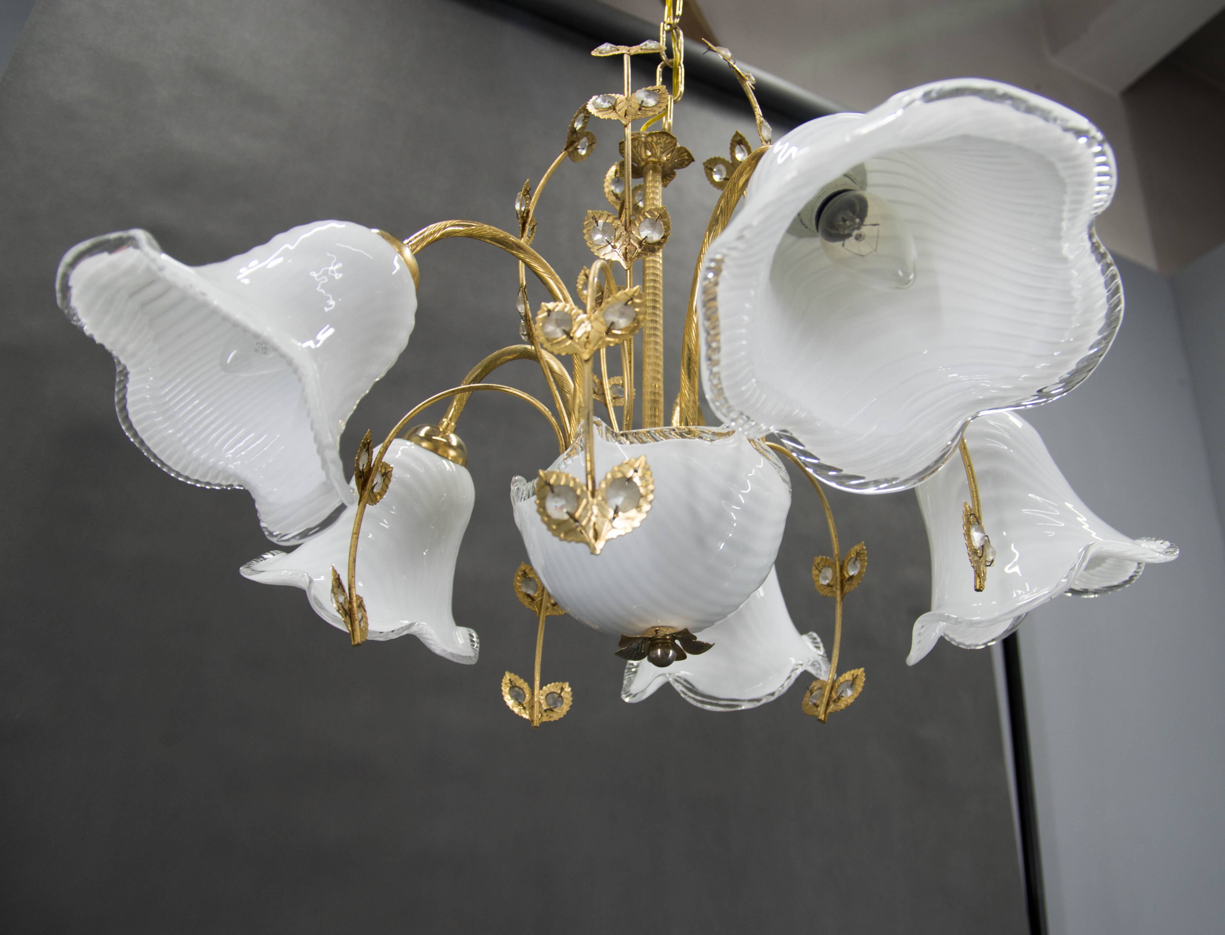 Murano Glass Chandelier, Italy, 1990s