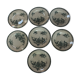 Set of 7 flat plates Sté Amandinoise St Amand, model Margot