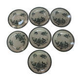 Set of 7 flat plates Sté Amandinoise St Amand, model Margot