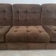 Ancien canapé vintage 3 place Airborne design français Cadestin velour