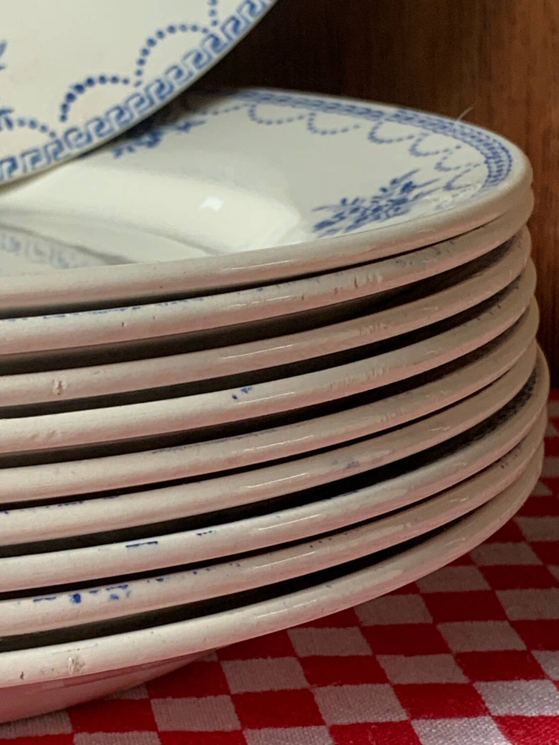 Antique flat plates St Amand Céranord