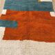 Handmade natural wool rug, size 150 x 250 cm