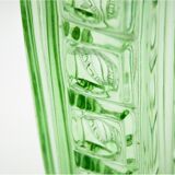 Art Deco green uranium glass vase, S. Reich CMS Krasno, Czechoslovakia, 1930s