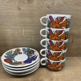 Set of 5 big coffe cups Villeroy & Boch Acapulco