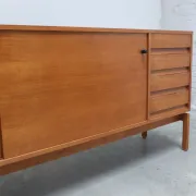 Walnut 'Abstracta' sideboard by Jos De Mey for Van Den Berghe-Pauvers, 1960s