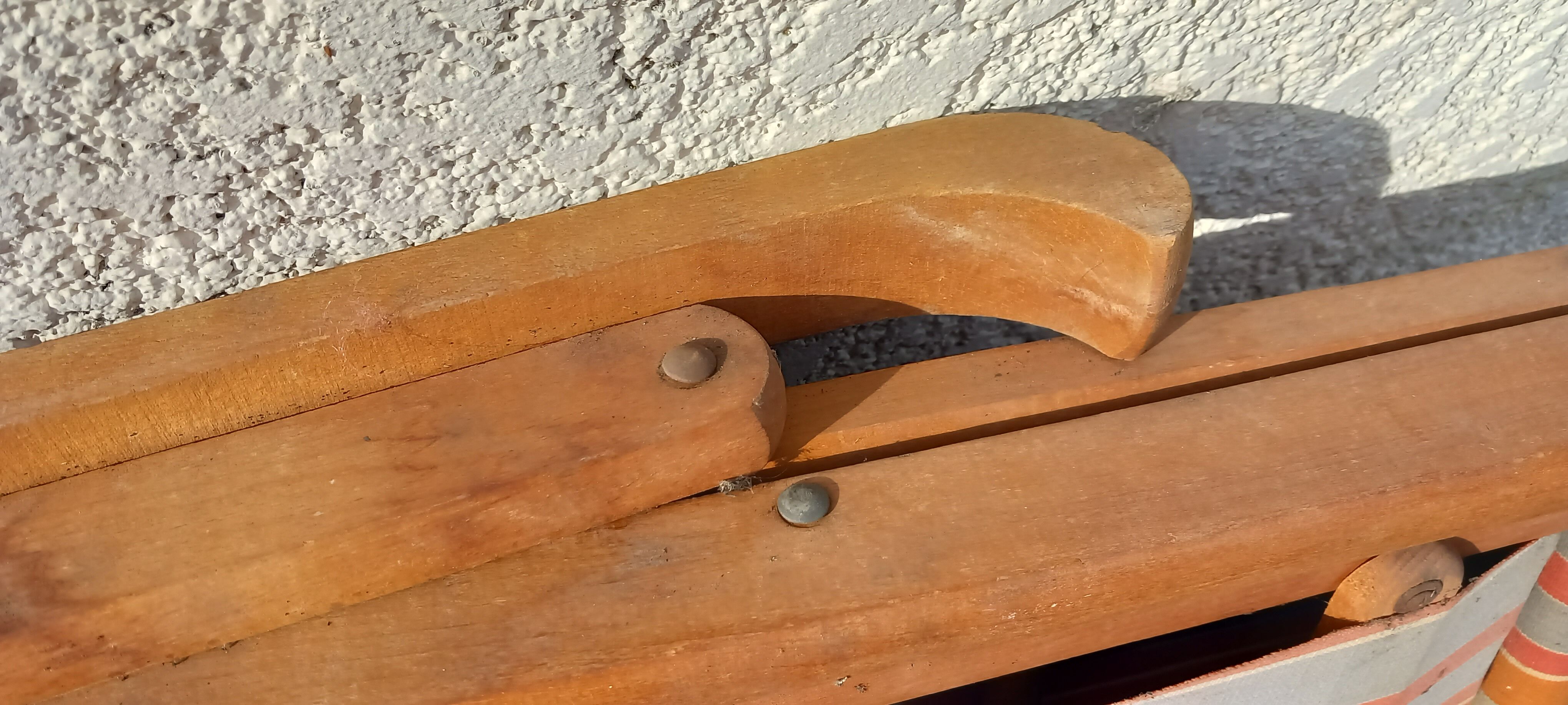 Deck chair, Chilean vintage orange tone