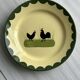“Teller Keramik” ceramic plate with rooster motif.