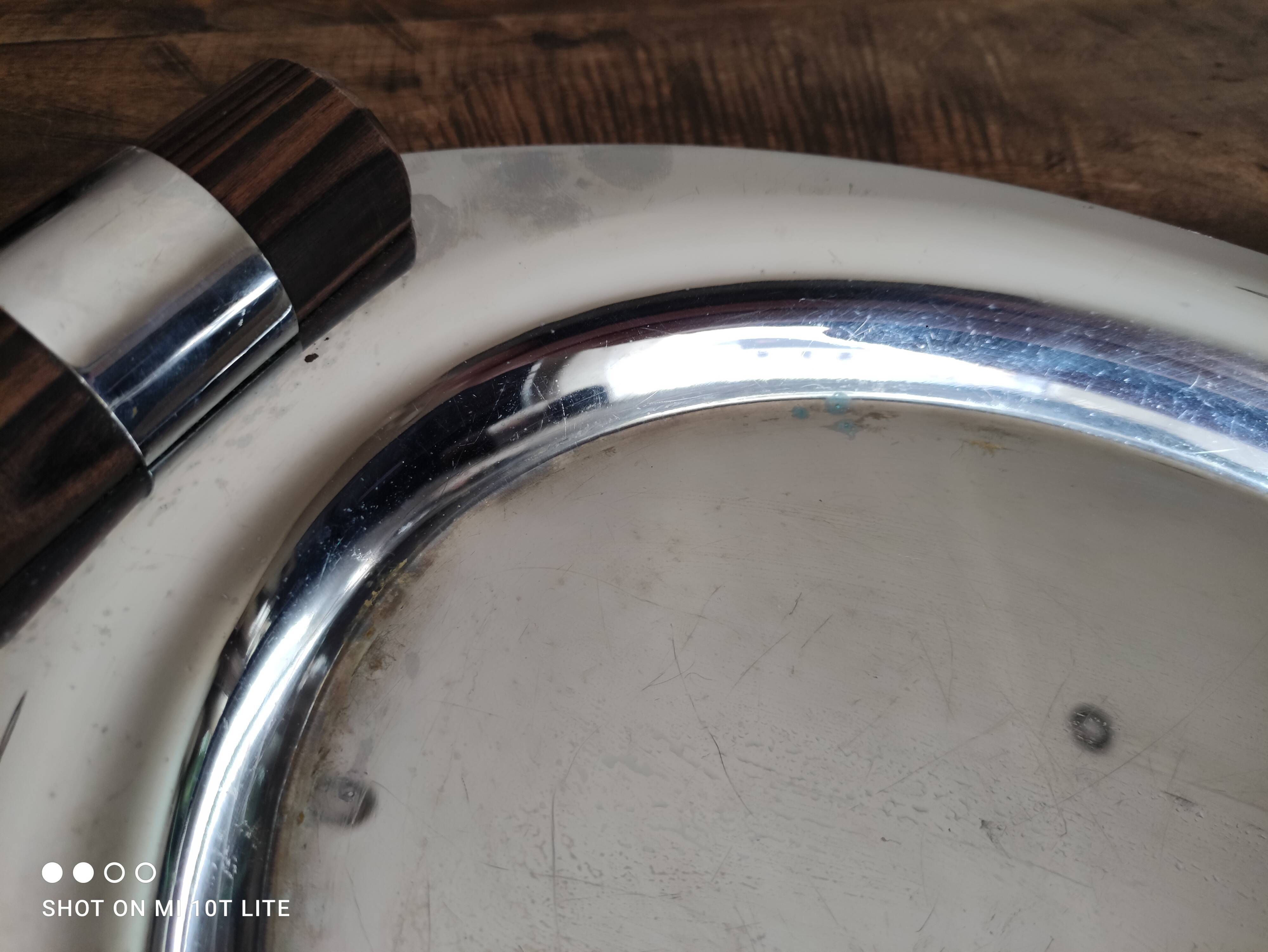 Vintage compartmentalized aperitif tray Art Deco style