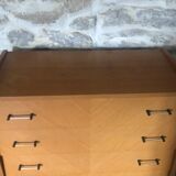 60s chest of drawers, compass feet