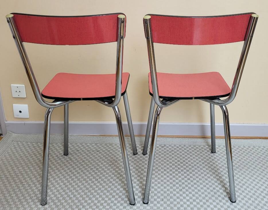 Lot de 2 chaises en formica