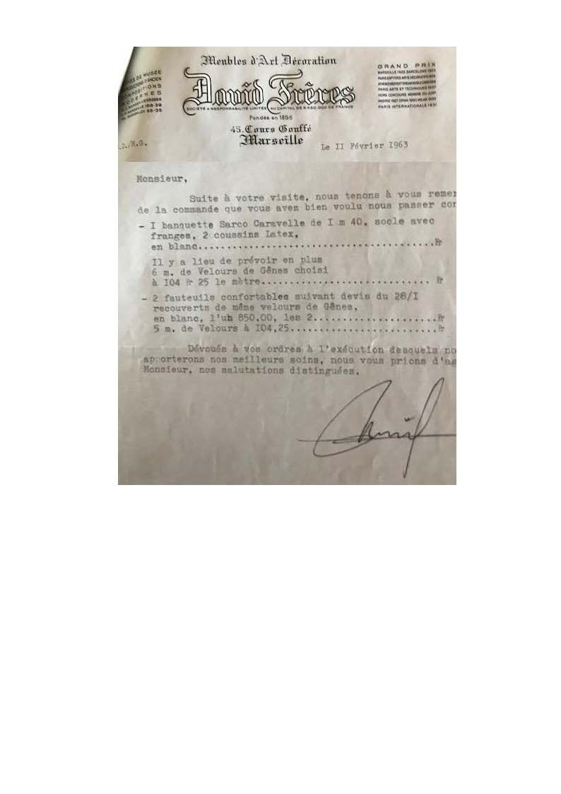 Velvet sofa bed from Genoa and armchairs