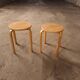 2 stackable stools, vintage 90'S Ikea